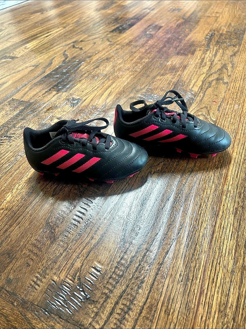 adidas Conquisto FG Youth Soccer Cleats Black & Pink